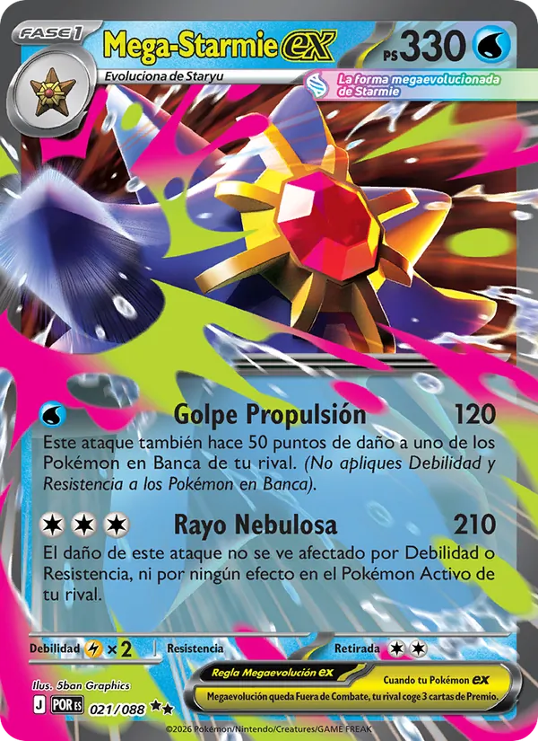 Mega-Starmie ex (Equilibrio Perfecto #021/88)