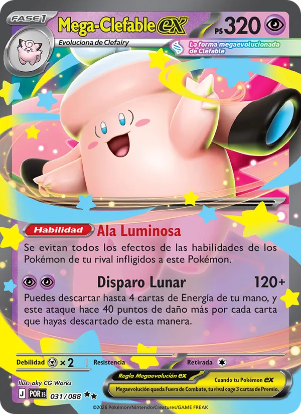 Mega-Clefable ex (Equilibrio Perfecto #031/88)