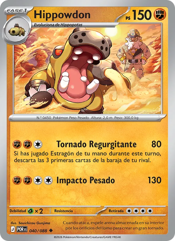 Hippowdon (Equilibrio Perfecto #040/88)