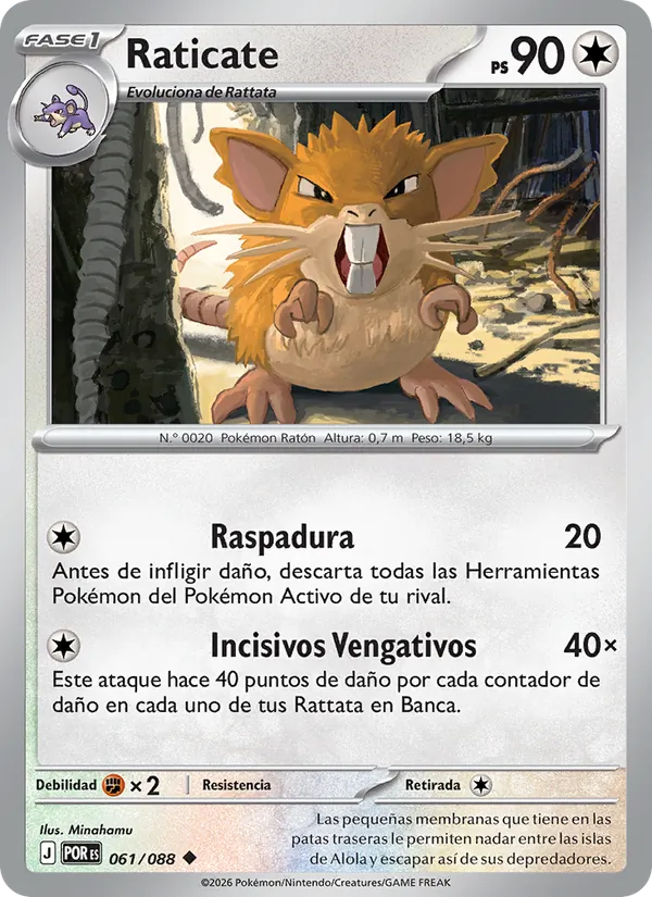Raticate (Equilibrio Perfecto #061/88)