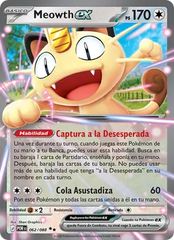 Meowth ex (Equilibrio Perfecto #062/88)