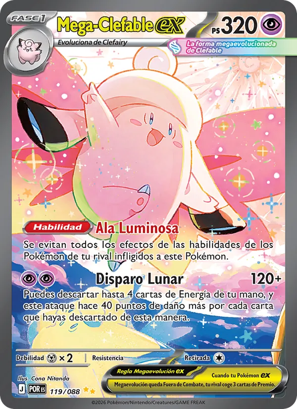 Mega-Clefable ex (Equilibrio Perfecto #119/88)