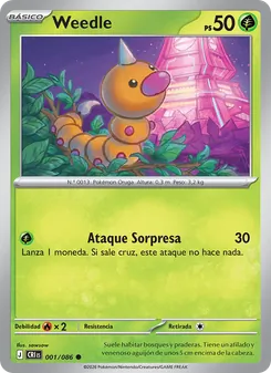Weedle (Caos Creciente #001/86)