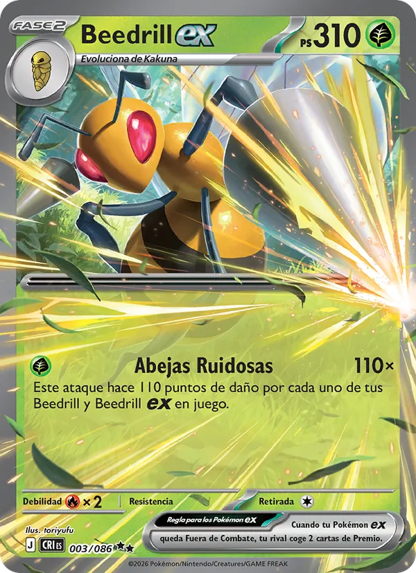 Beedrill ex (Caos Creciente #003/86)