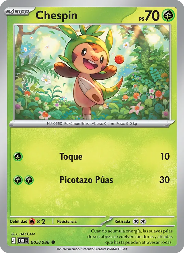 Chespin (Caos Creciente #005/86)