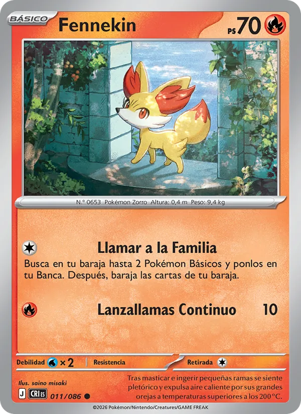 Fennekin (Caos Creciente #011/86)