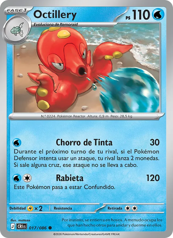 Octillery (Chaos Rising #017/86)