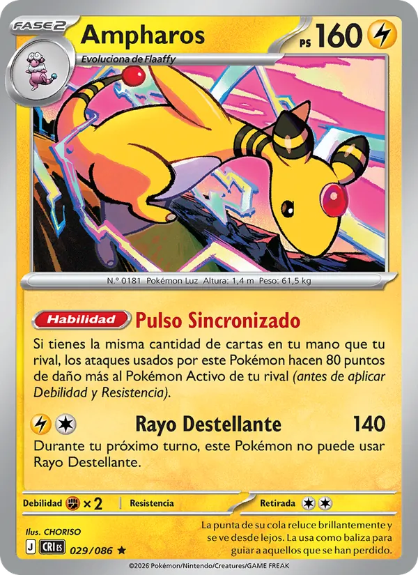 Ampharos (Caos Creciente #029/86)