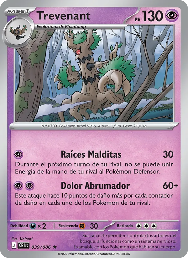 Trevenant (Caos Creciente #039/86)