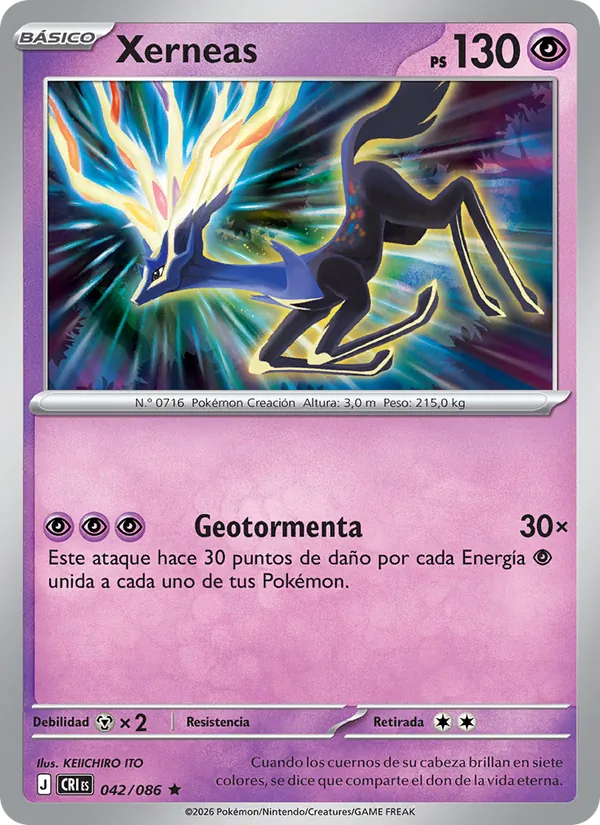 Xerneas (Caos Creciente #042/86)