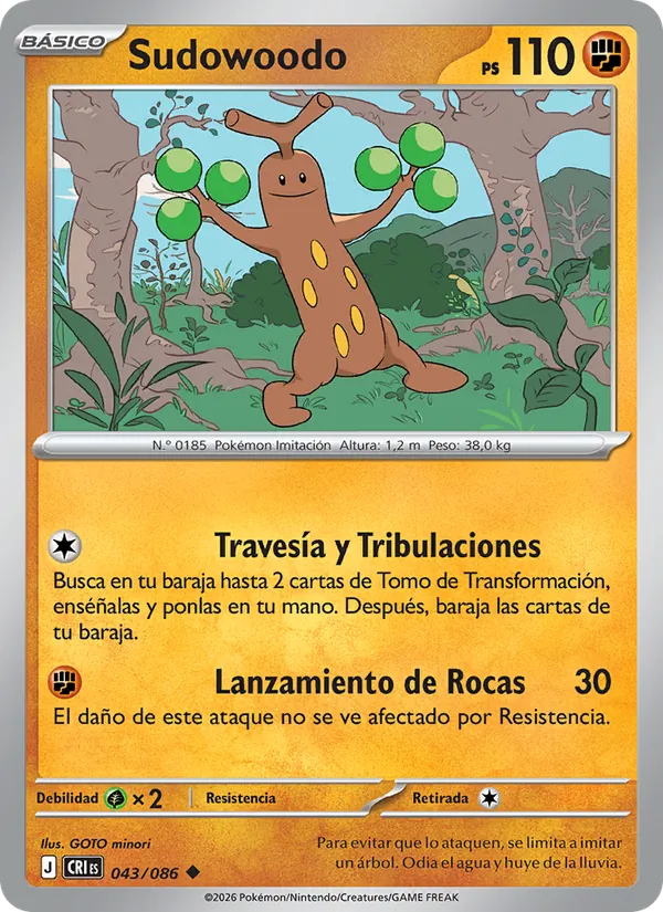 Sudowoodo (Caos Creciente #043/86)