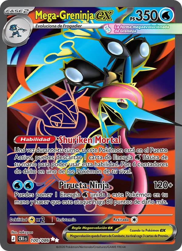 Mega-Greninja ex (Caos Creciente #100/86)