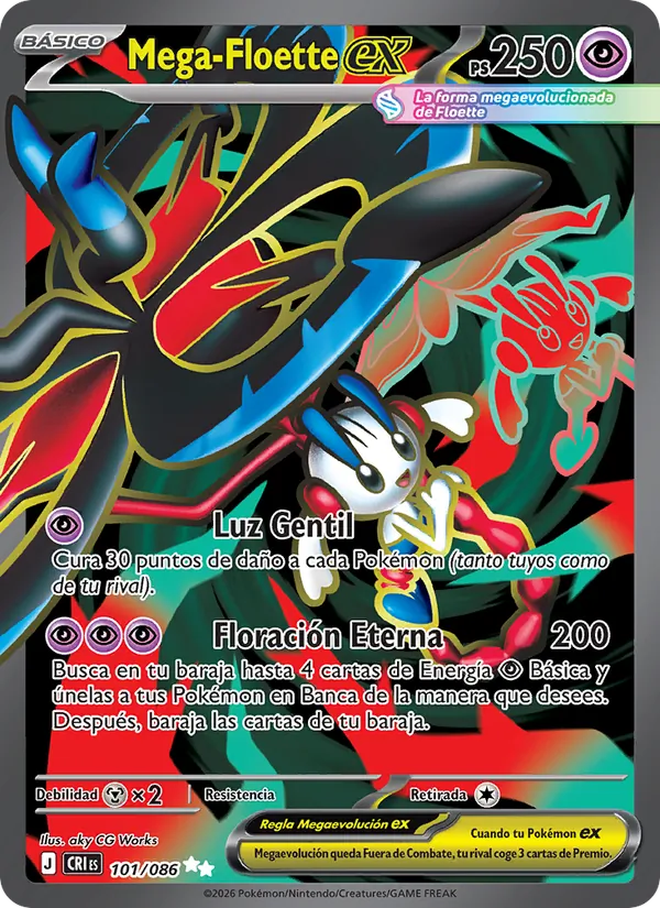 Mega-Floette ex (Caos Creciente #101/86)