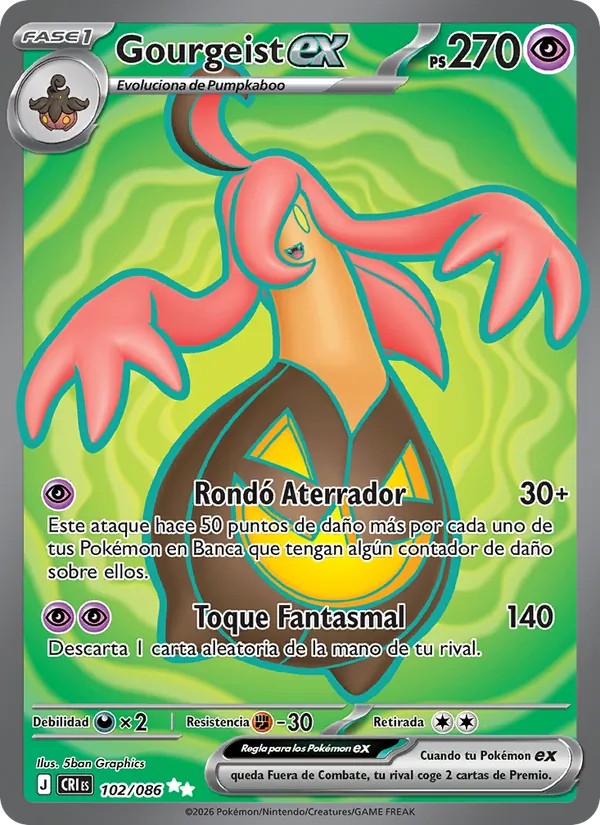 Gourgeist ex (Caos Creciente #102/86)