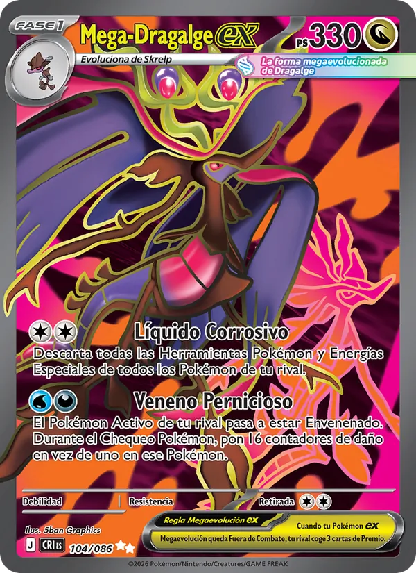 Mega-Dragalge ex (Chaos Rising #104/86)
