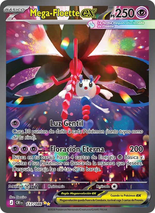 Mega-Floette ex (Caos Creciente #117/86)