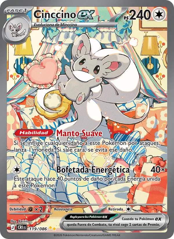 Cinccino ex (Caos Creciente #119/86)