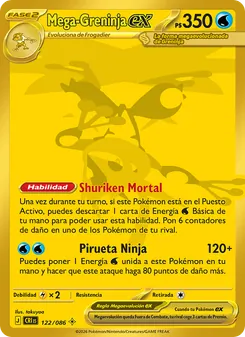 Mega-Greninja ex (Caos Creciente #122/86)