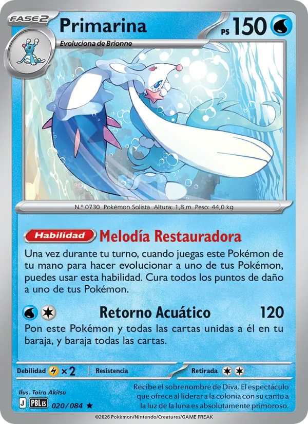 Primarina (Oscuridad Absoluta #020/84)