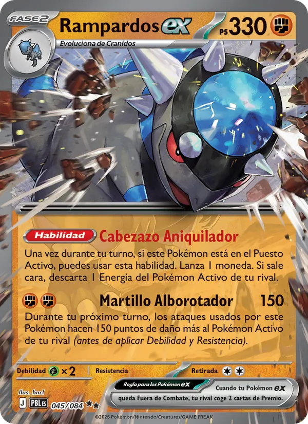 Rampardos ex (Oscuridad Absoluta #045/84)