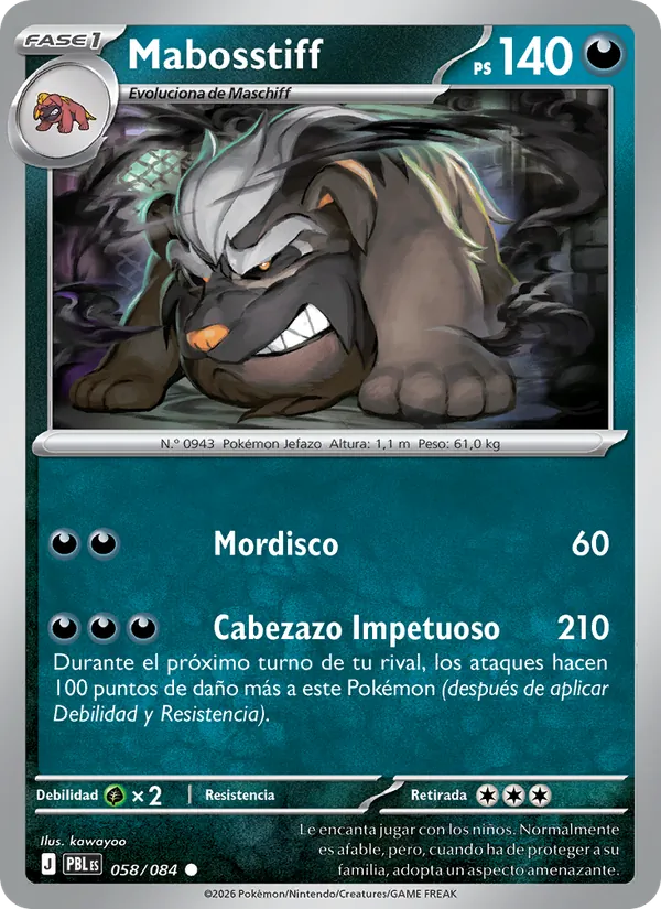 Mabosstiff (Oscuridad Absoluta #058/84)