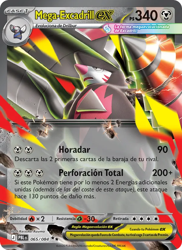 Mega-Excadrill ex (Pitch Black #065/84)