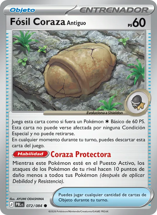 Fósil Coraza Antiguo (Oscuridad Absoluta #072/84)