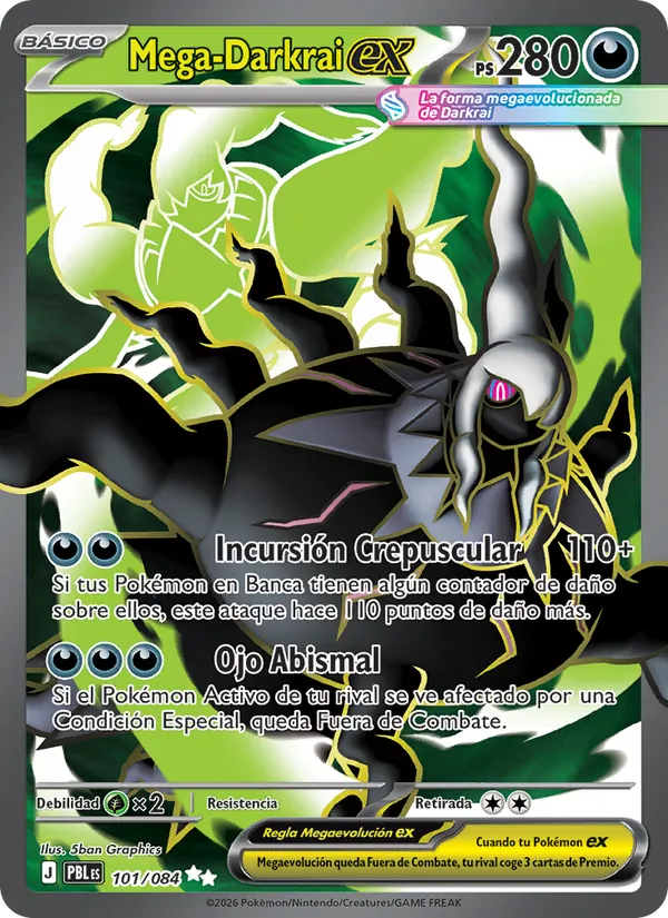 Mega-Darkrai ex (Oscuridad Absoluta #101/84)