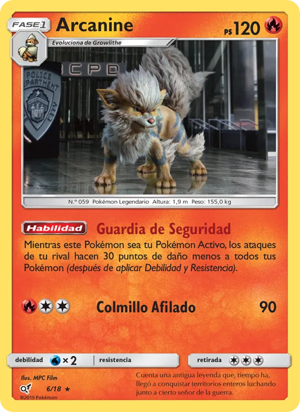 Arcanine (Detective Pikachu #6/18)