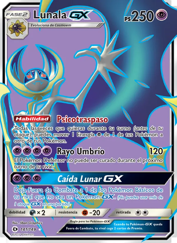 Lunala GX (Sol y Luna #141/149)