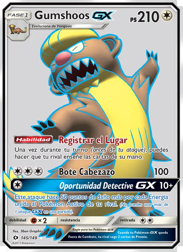 Gumshoos GX (Sol y Luna #145/149)