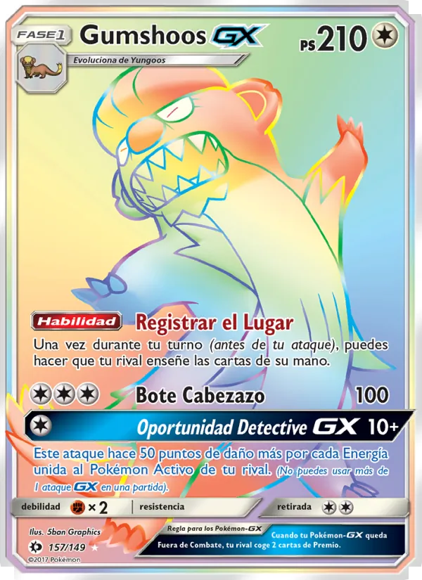 Gumshoos GX (Sun & Moon #157/149)