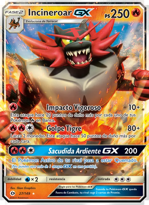 Incineroar GX (Sol y Luna #27/149)