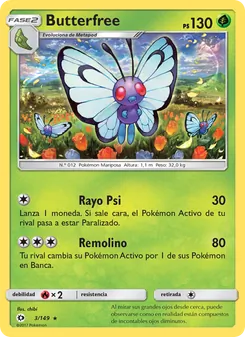 Butterfree (Sol y Luna #3/149)