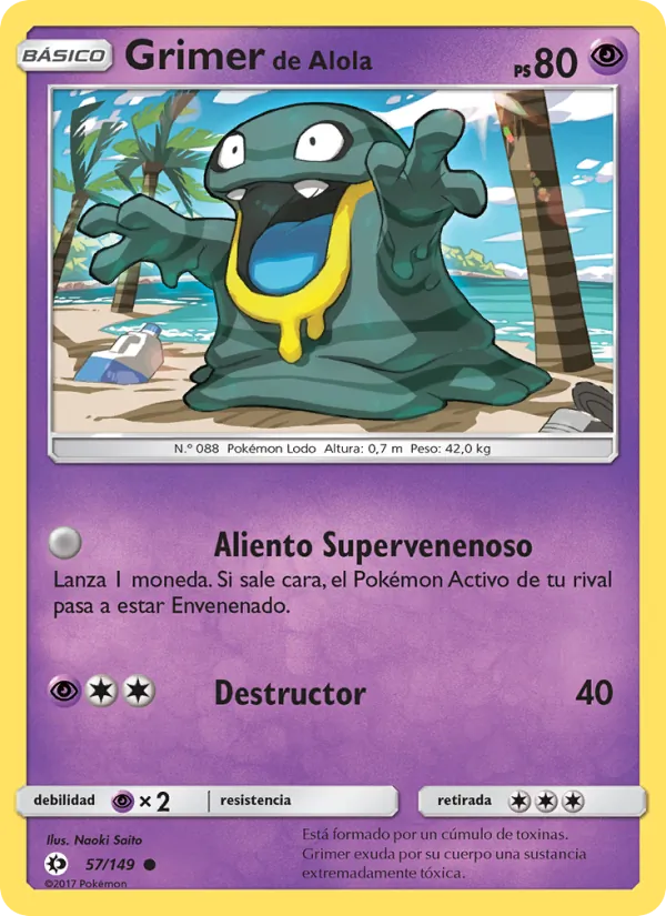 Grimer de Alola (Sol y Luna #57/149)