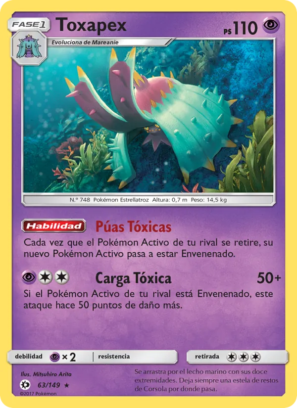 Toxapex (Sun & Moon #63/149)