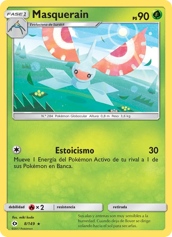 Masquerain (Sun & Moon #8/149)