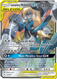 Lucario y Melmetal GX (Vínculos Indestructibles #120/214)