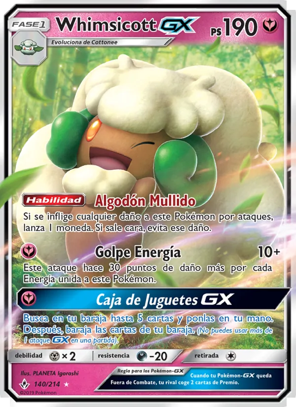 Whimsicott GX (Vínculos Indestructibles #140/214)