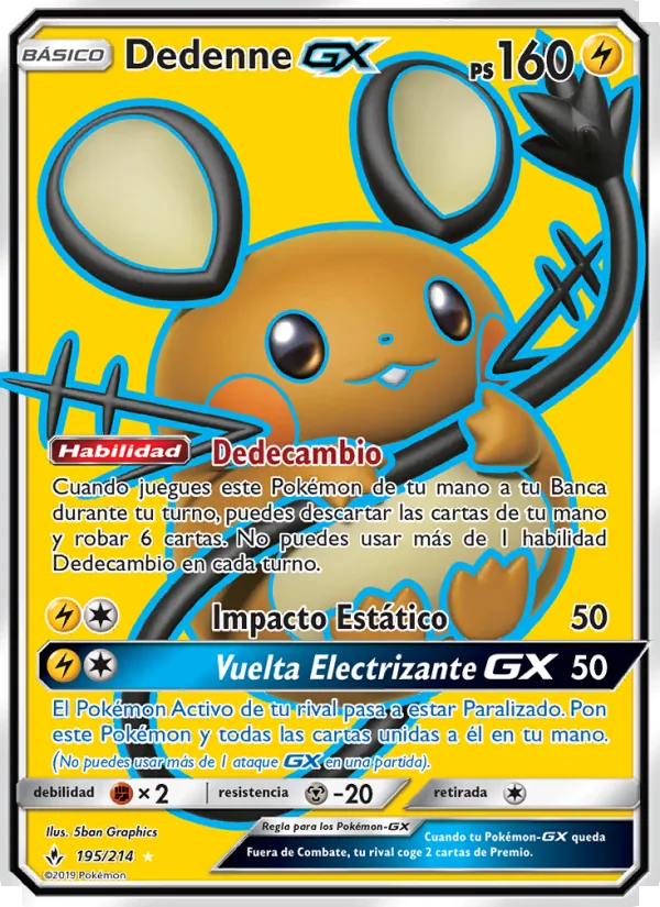 Dedenne GX (Vínculos Indestructibles #195/214)