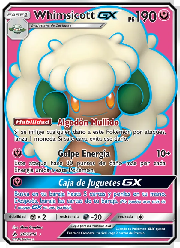 Whimsicott GX (Vínculos Indestructibles #206/214)