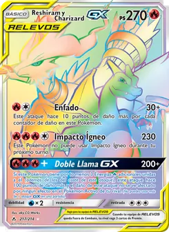 Reshiram y Charizard GX (Vínculos Indestructibles #217/214)