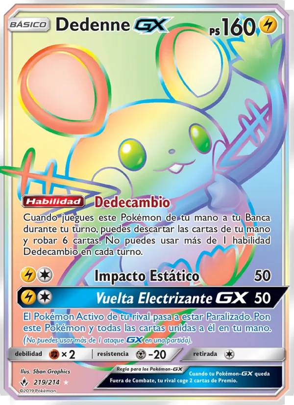 Dedenne GX (Unbroken Bonds #219/214)
