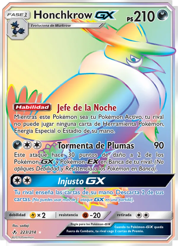 Honchkrow GX (Unbroken Bonds #223/214)
