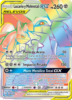 Lucario y Melmetal GX (Vínculos Indestructibles #224/214)