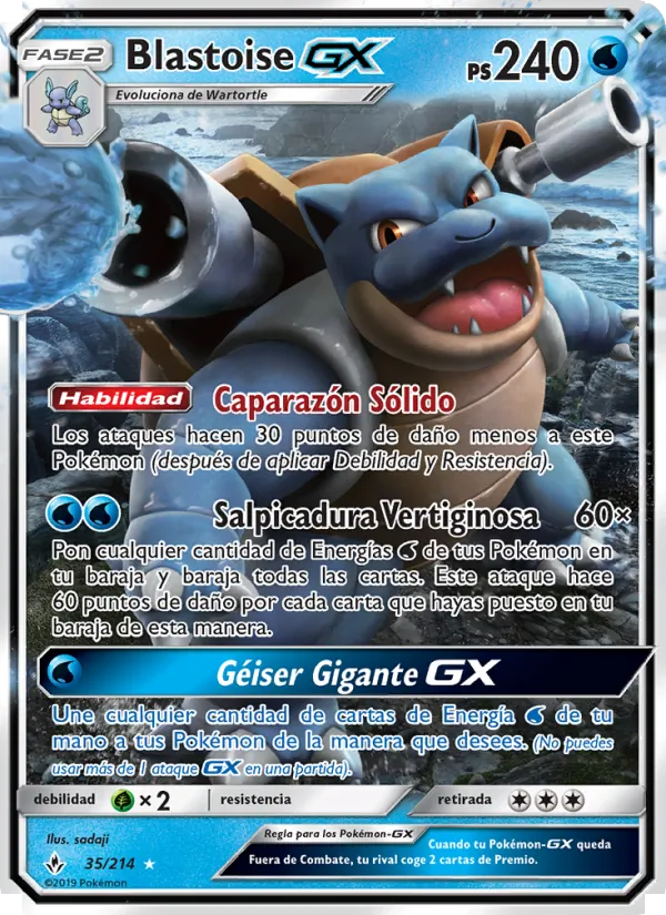 Blastoise GX (Vínculos Indestructibles #35/214)