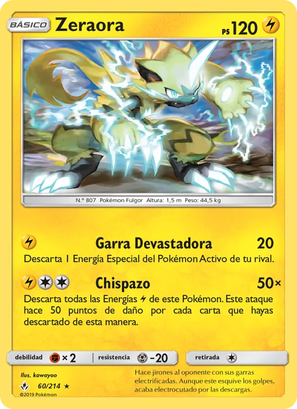 Zeraora (Unbroken Bonds #60/214)