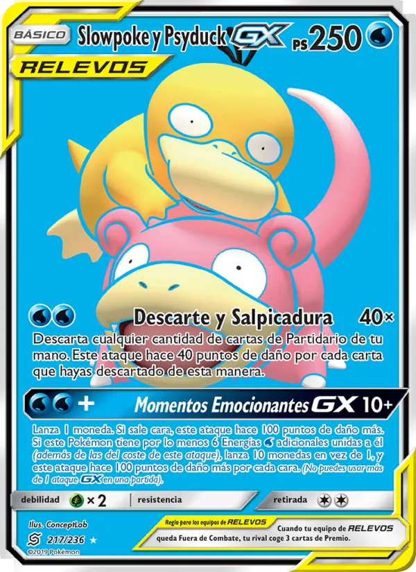 Slowpoke y Psyduck GX (Unified Minds #217/236)