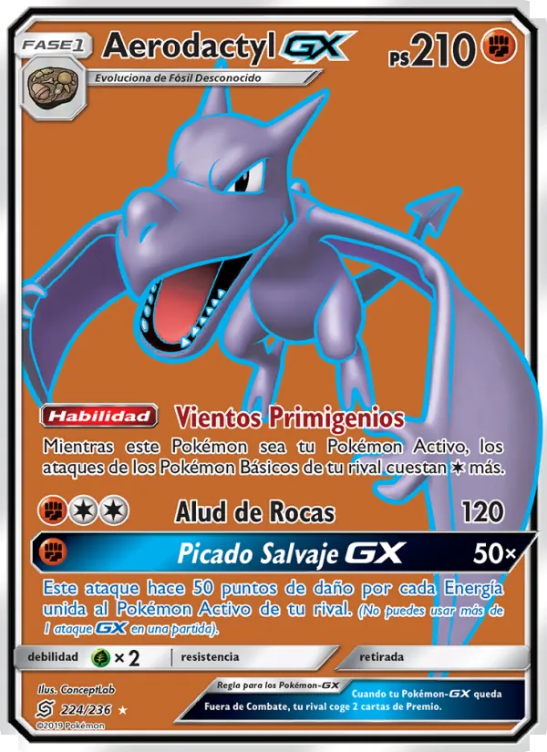 Aerodactyl GX (Mentes Unidas #224/236)