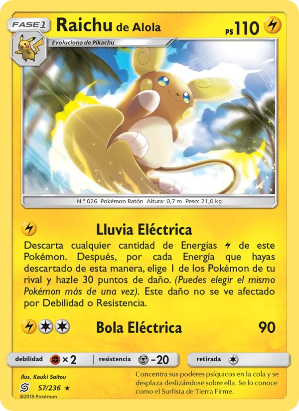 Raichu de Alola (Mentes Unidas #57/236)